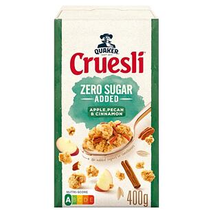 Quaker Cruesli müsli bez cukru s jablky, pekanovými ořechy a skořicí 400 g
