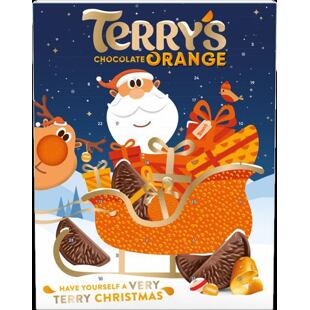 Terry's adventní kalendář z mléčné čokolády s příchutí pomeranče 106 g