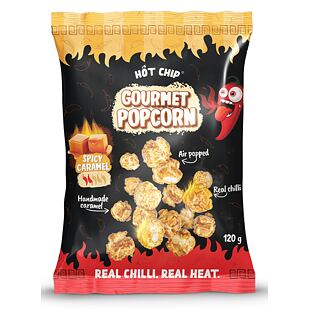 Hot Chip karamelový popcorn s chilli 120 g