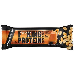 F**KING Delicious Protein Tyčinka s příchutí karamelu s kousky arašídů v mléčné čokoládě 40 g