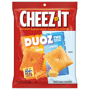 Cheez-It Duoz pšeničné krekry s příchutí sýru Cheddar Jack a Baby Swiss 122 g