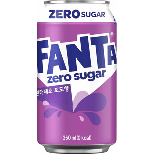 Fanta sycený nápoj s hroznovou příchutí bez cukru 350 ml