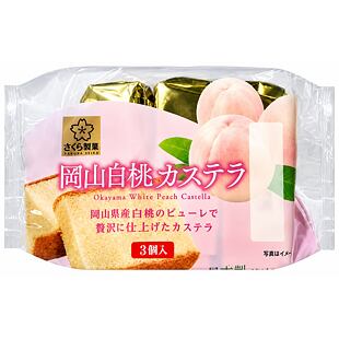 Sakuraseika JAP piškotový dort s příchutí bílých broskví 120 g