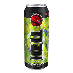 Hell EU Energetický nápoj s příchutí zeleného jablka 500 ml