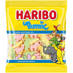 Haribo DE Bumix pěnové bonbóny ve tvaru zvířátek 175 g