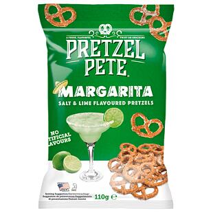 Pretzel Pete mini slané preclíky s příchutí Margarita limetka 110 g
