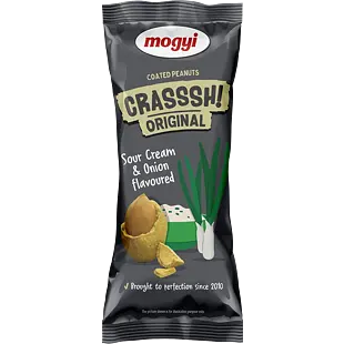 Mogyi EU Crasssh! křupavé arašídy v těstíčku s příchutí smetana a cibule 60 g
