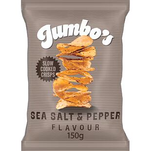 Jumbo's bramborové chipsy s příchutí soli a pepře 150 g
