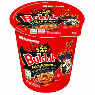 Samyang Buldak Cup Extreme 2x Spicy instantní pálivé těstoviny 70 g