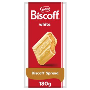 Lotus Biscoff bílá čokoláda s krémovou náplní s příchutí karamelových sušenek 180 g