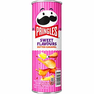Pringles Korea bramborové chipsy s příchutí sladkého másla a karamelu 110 g
