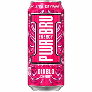 Pwr-Bru Diablo energetický nápoj s třešňovou příchutí 500 ml