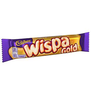 Cadbury Wispa tyčinka z mléčné čokolády s karamelovou vrstvou 48 g