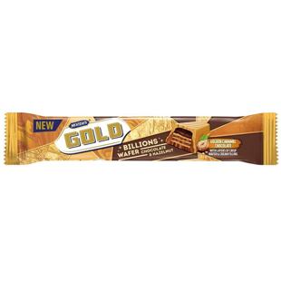 McVitie's Gold Sušenka s krémovou náplní a polevou s příchutí lískových oříšků 39,5 g