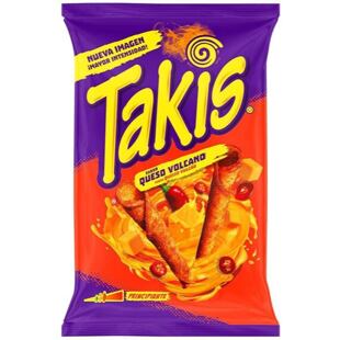 Takis ES Queso Volcano kukuřičné lupínky s příchutí sýra a chilli 100 g