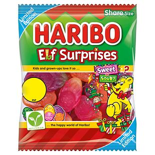 Haribo žvýkací bonbony ve tvaru elfů s ovocnými příchutěmi 140 g PM