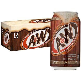 A&W limonáda s příchutí kořenového piva 355 ml Celé balení 12 ks