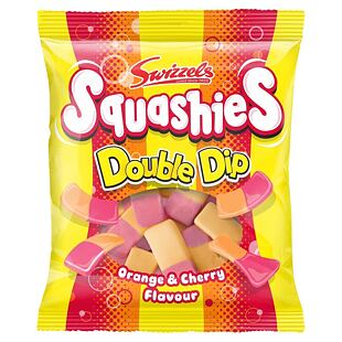 Swizzels Squashies pěnové bonbonky s příchutí pomerančů a třešní 120 g