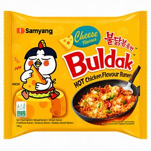 Samyang instantní pálivé kuřecí ramen nudle s příchutí sýru 140 g