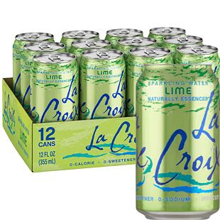 La Croix sycený nápoj s příchutí limetky 355 ml Celé balení 12 ks