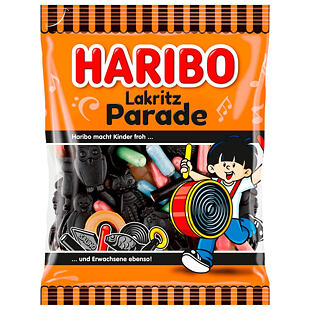 Haribo DE Lakritz Parade lékořicové bonbóny 160 g