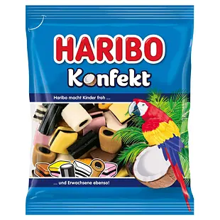 Haribo DE Konfekt lékořicové bonbóny 175 g