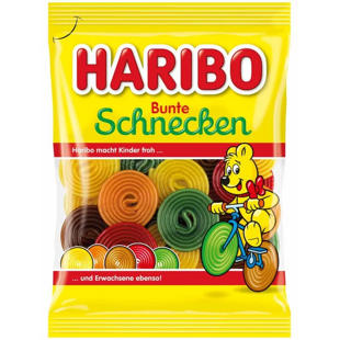 Haribo DE Bunte Schnecke pendreky s ovocnou příchutí 160 g