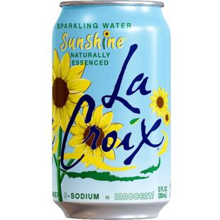 La Croix US Sunshine sycená pitná voda s příchutí citrusů a tropické kůry 355 ml