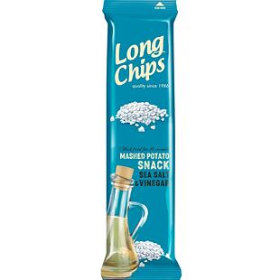 Long Chips EU bramborový snack s příchutí mořská sůl a ocet 75 g