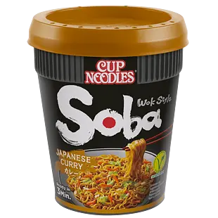 Nissin Soba Cup Japonské Kari instantní nudle 90 g