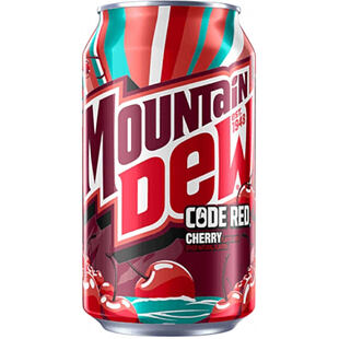Mountain Dew Code Red cherry soda 355 ml