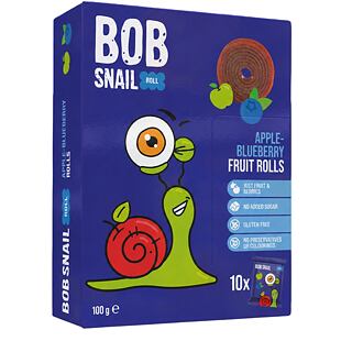 Šnek BOB ovocné rolky jablko-borůvka 100 g