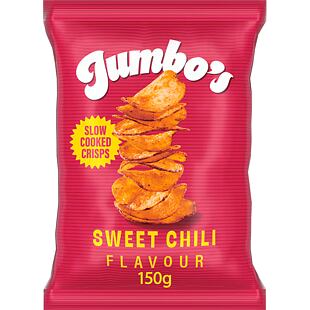 Jumbo's bramborové chipsy s příchutí sladké chilli omáčky 150 g