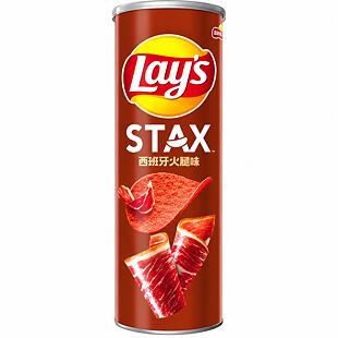 Lay's CN Stax bramborové chipsy s příchutí španělské šunky 90 g