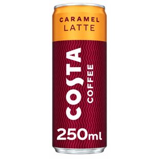 Costa Coffee ledové latté s příchutí karamelu 250 ml