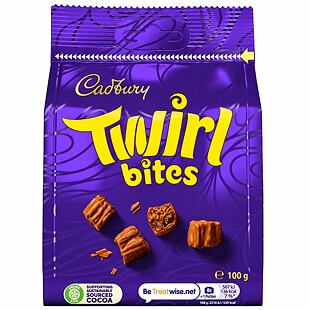 Cadbury Twirl Bites milk chocolate pieces 100 g