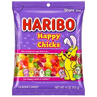Haribo chewy candies in the shape of chicks with fruit flavours 113 g