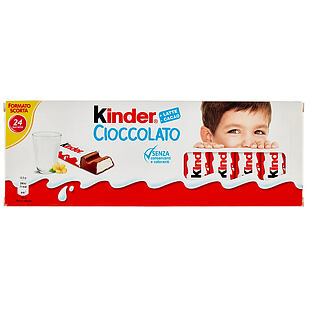 Kinder EU Chocolate tyčinky z mléčné čokolády s mléčnou náplní 24 ks 300 g