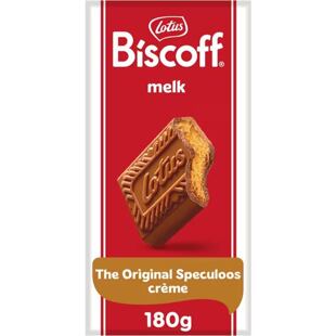 Lotus Biscoff mléčná čokoláda s krémovou náplní s příchutí sušenek 180 g