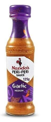 Nando's Peri-Peri medium hot sauce with garlic flavor 125 ml