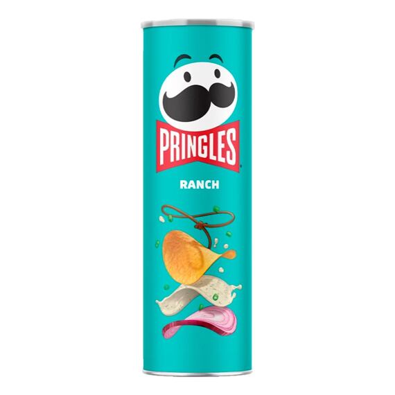 Pringles USA bramborové chipsy s příchutí dresinku Ranch 158 g
