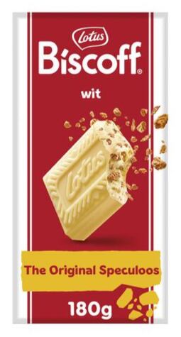 Lotus Biscoff white chocolate with cookie-flavored filling 180 g