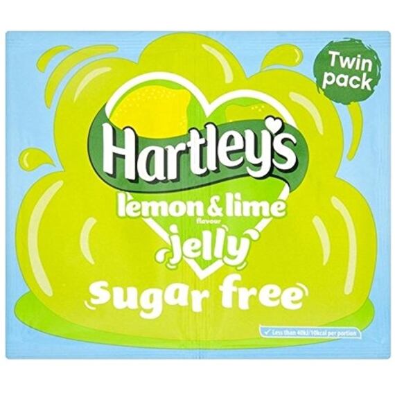 Hartleys instant jelly with lemon and lime flavor without sugar 23 g