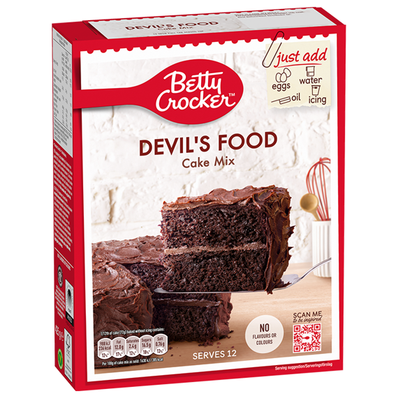 Betty Crocker směs na přípravu čokoládového dortu Devil's Food 425 g