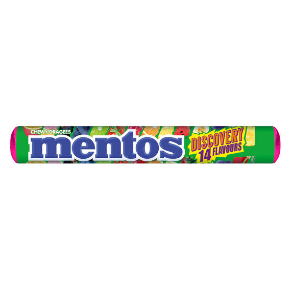 Mentos Discovery chewy candies with 14 different flavors 37.5 g
