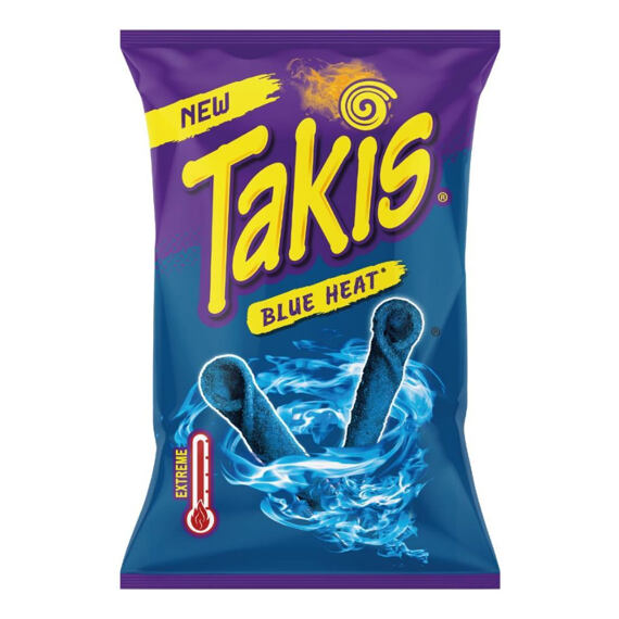 Takis ES Blue Heat pálivé kukuřičné chipsy s příchutí chilli papriček 100 g