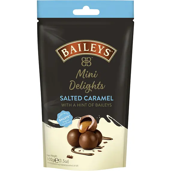 Baileys pralinky z mléčné čokolády s náplní se slaným karamelem a likérem 102 g