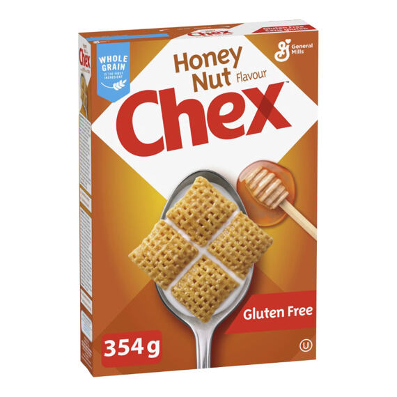 Chex CAN celozrnné rýžové cereálie s příchutí oříšků a medu 354 g