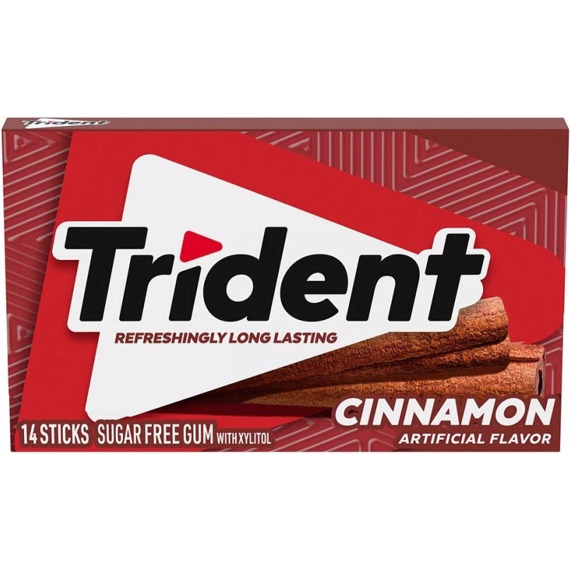 Trident sugar-free chewing gum with cinnamon flavor 31 g