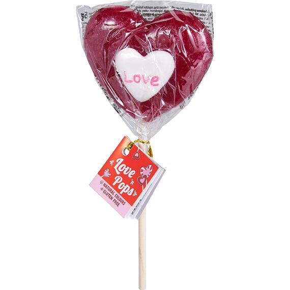 Becky's Swirl Love lízátko ve tvaru srdíčka s ovocnou příchutí 1 ks 75 g